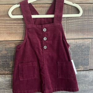 Old Navy corduroy overall dress- brand new